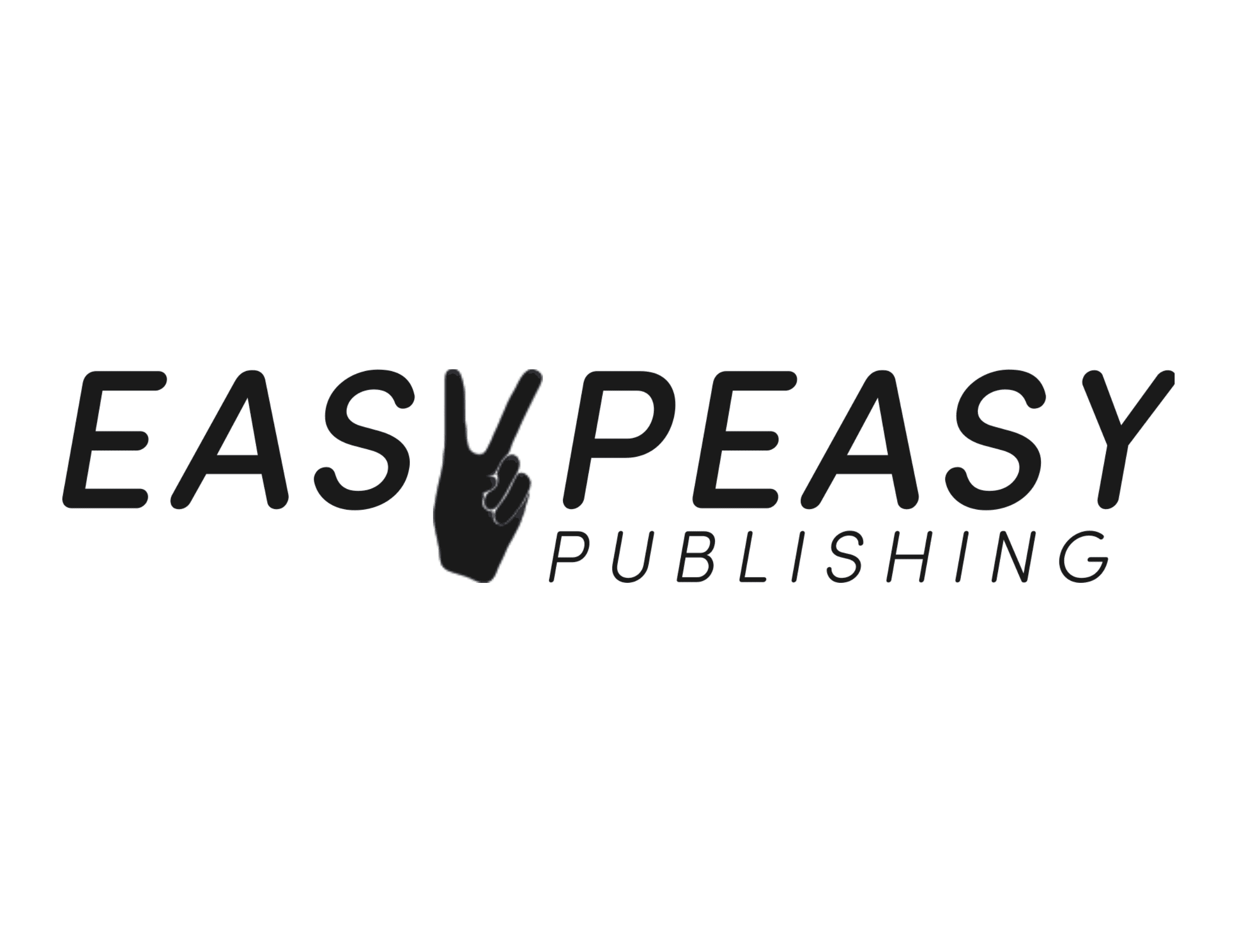 Logotyp för Easy Peasy Publishing – förlag vi samarbetar med kring röst, berättande och tillgänglig omsättning av text.