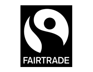 Logotyp för Fairtrade Sverige – organisation som arbetar för rättvisa handelspraxis, bättre levnads- och arbetsvillkor för producenter i världens fattigare länder.