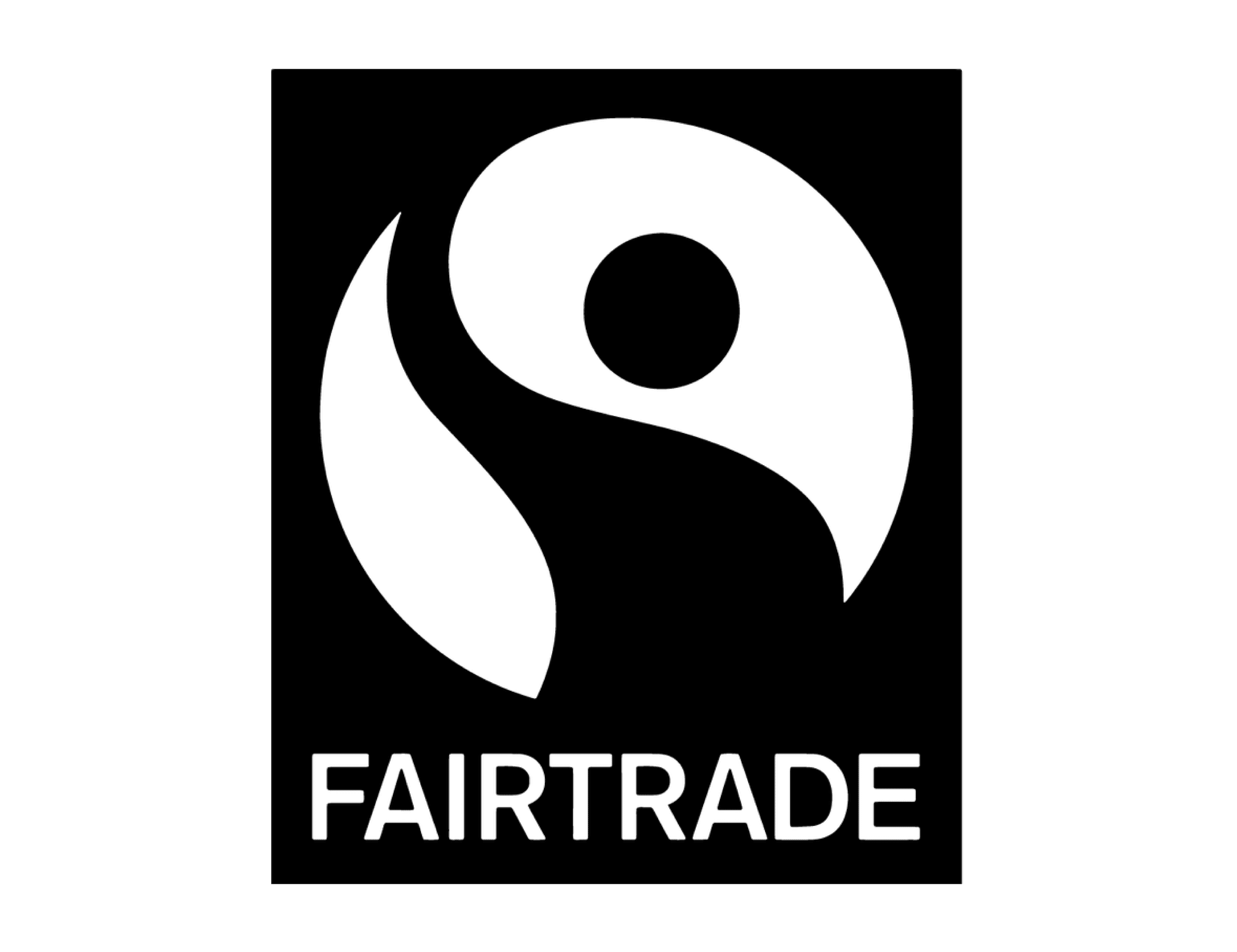 Logotyp för Fairtrade Sverige – organisation som arbetar för rättvisa handelspraxis, bättre levnads- och arbetsvillkor för producenter i världens fattigare länder.