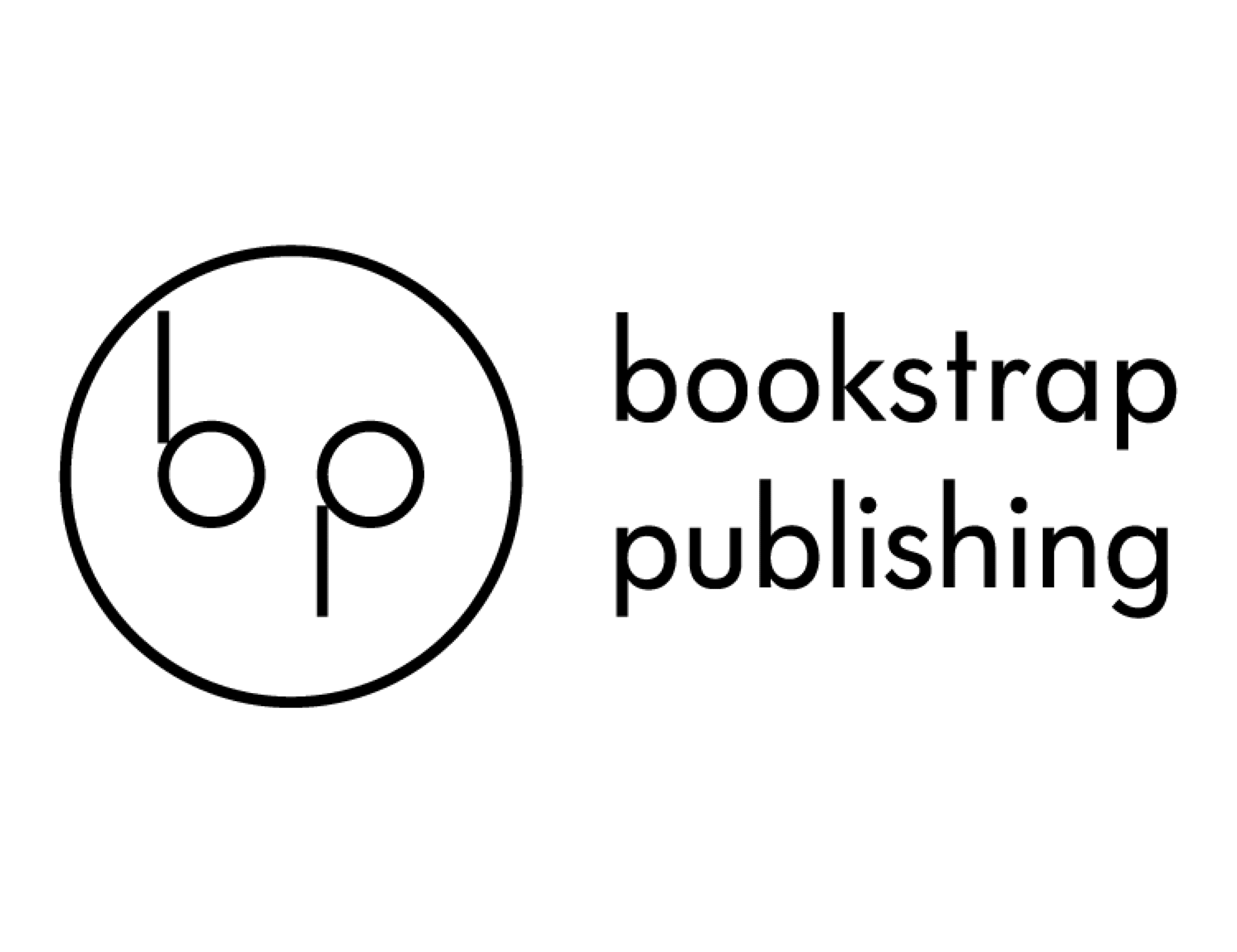 Logotyp för Bookstrap – förlag som ger ut både klassiska och nyskrivna titlar, med fokus på tillgänglig och berättarstark litteratur.