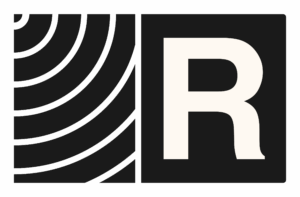 Recording logo in black